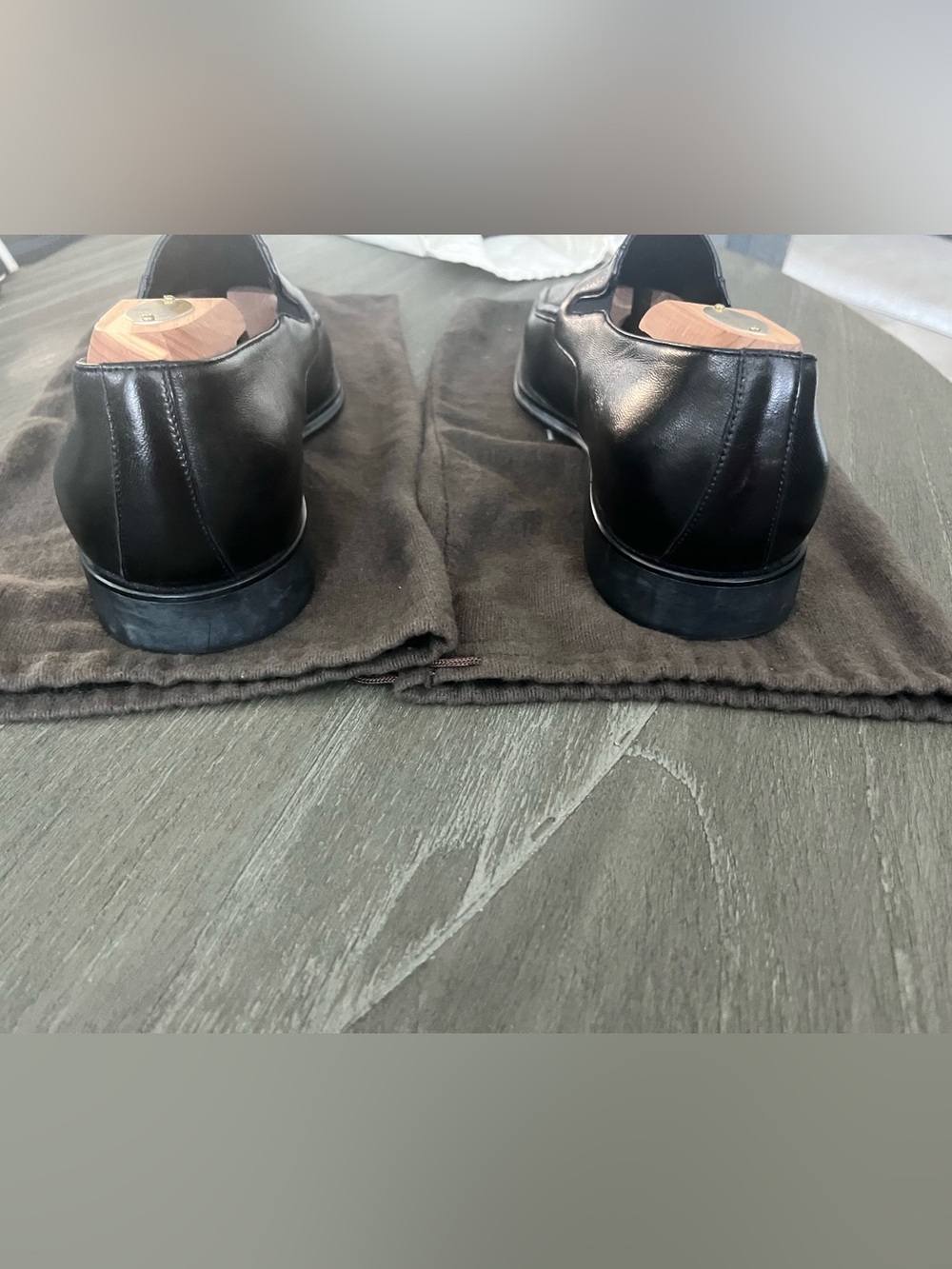 Bruno Magli Raging Men's Loafers Dress Shoes Black Leather Slip On US 8.5  $395 - Picture 3 of 9